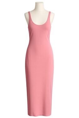 Zara Pink Bodycon Sleeveless Midi Dress  - Size Small